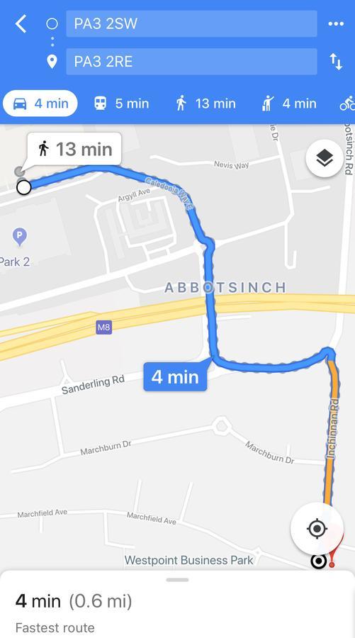 Glasgow Airport Apartments Πέισλι Εξωτερικό φωτογραφία